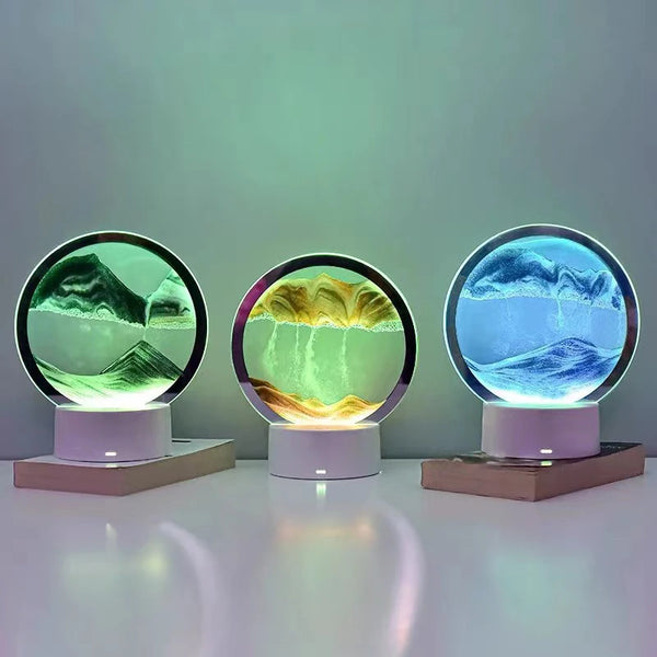 Creative hourglass luminous quicksand painting ornament art