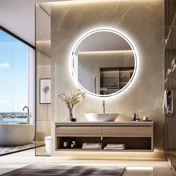 Round Smart Illuminate Mirror for Bathroom (60cm)