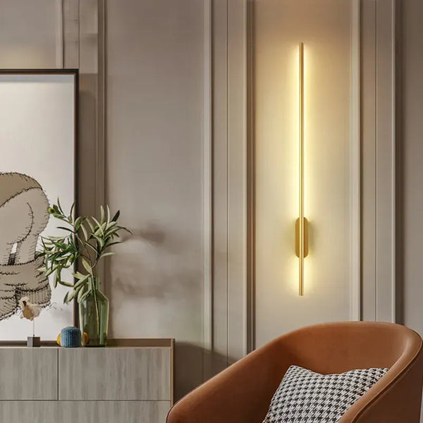 Modern long strip wall lamp
