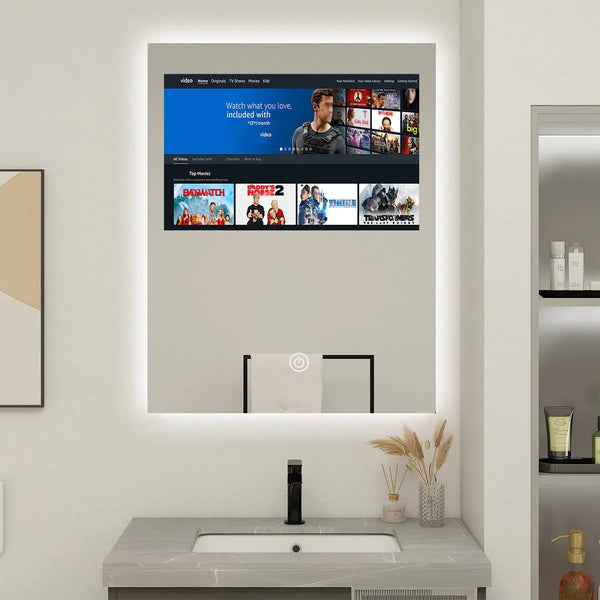 Bathroom Led Light Smart Mirror Tv Touch Screen