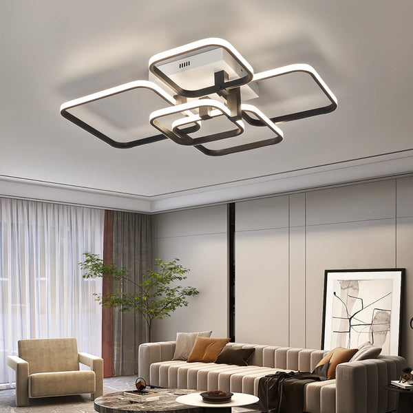 Black+White Modern Led Ceiling Lights